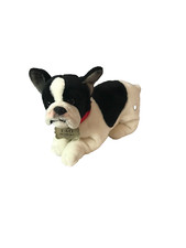 FAO Schwarz REALISTIC Boston Terrier Puppy Dog Plush Stuffed Animal