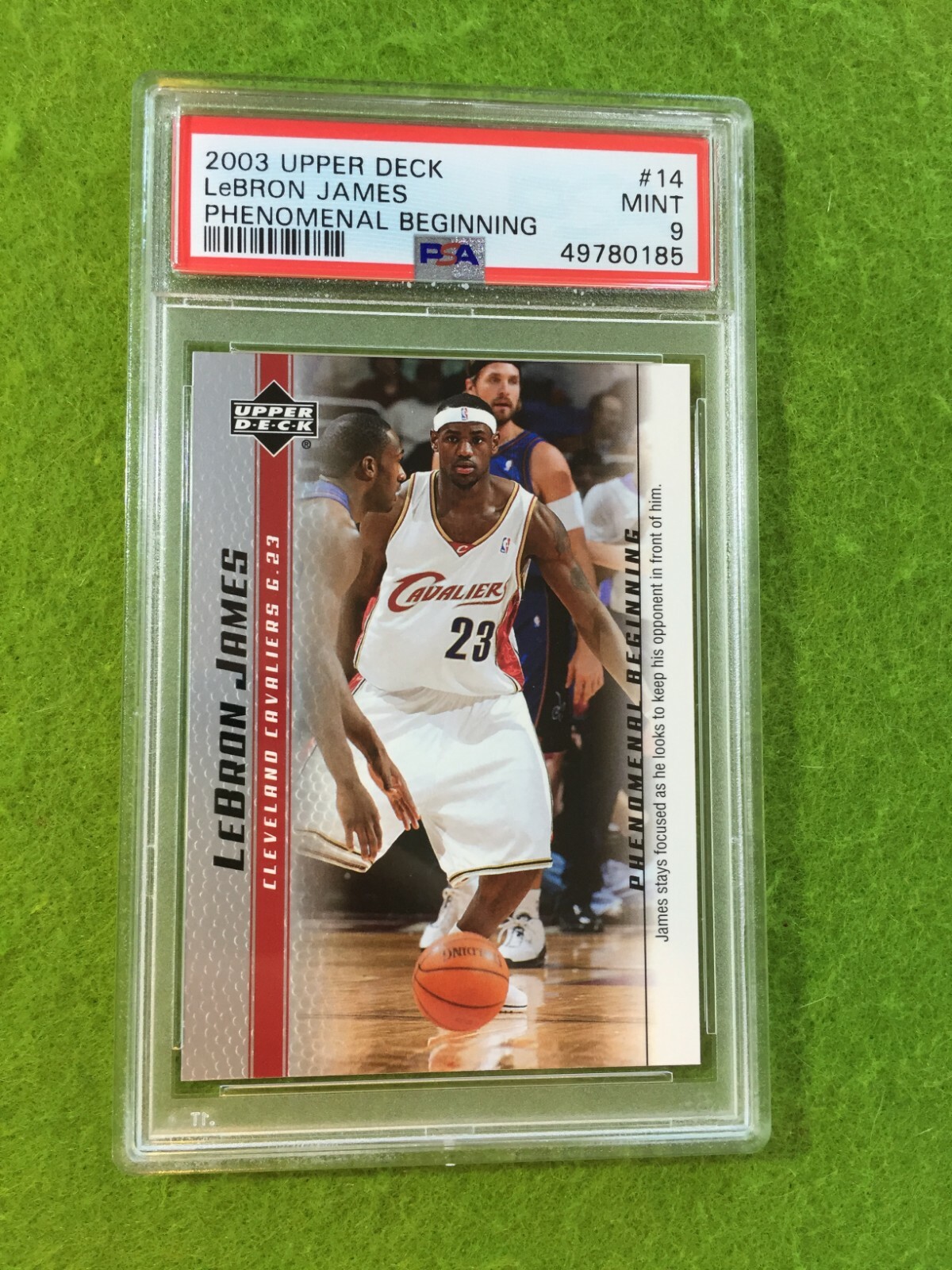 LEBRON JAMES ROOKIE CARD PSA 9 CAVS SP RC 2003 LeBron James PHENOMENAL BEGINNING view 8