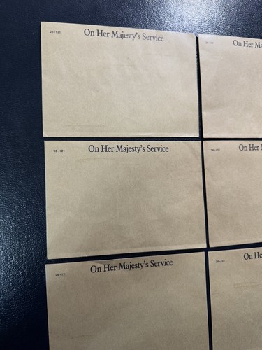 Set Of 8 On Her Majesty’s Service & Logo Unused Vintage Letter Envelopes - 第 2/14 張圖片