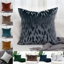 New Plush Crushed Velvet Cushion Cover Soft Throw Pillow Case Sofa Home Decor