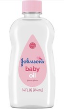 Johnson's Baby Oil , Original Mineral Oil Scented 10 times more moisture, 14 oz.