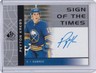 2022-23 SP Authentic 2002-03 Retro Sign of the Times Peyton Krebs Auto #RSOTT-PK