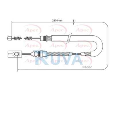 Fits Expert 806 Dispatch 1.9 D TD 2.0 HDi Ruva Rear Hand Brake Cable 4745G8