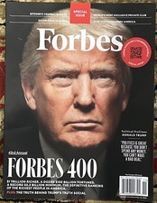FORBES MAGAZINE OCT NOV 2024 43 Rd ANNUAL FORBES 400 DONALD TRUMP