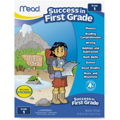 Mead First Grade Workbook 320 Page 1st Grade - Workbook Educational Learning