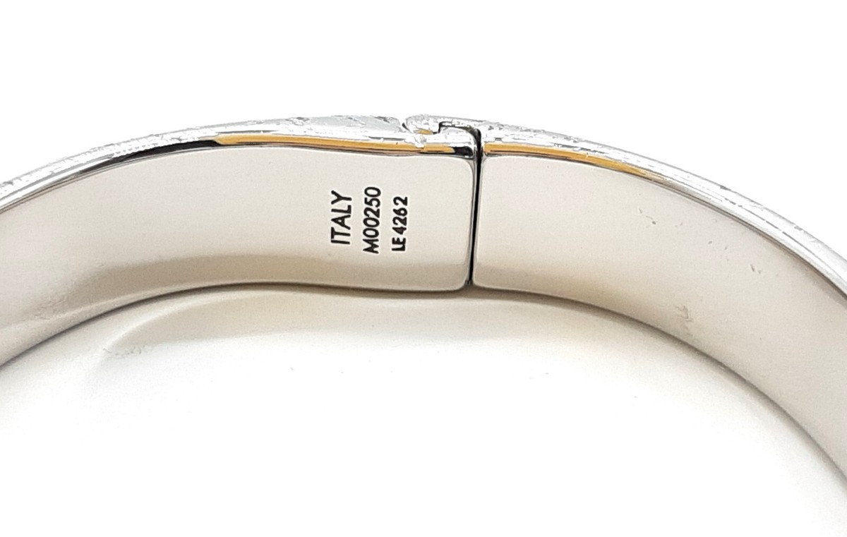 Louis Vuitton bracelet M00250 Cuff nanogram silver bangle Louis Vuitton bracelet M00250 Cuff nanogram silver bangle