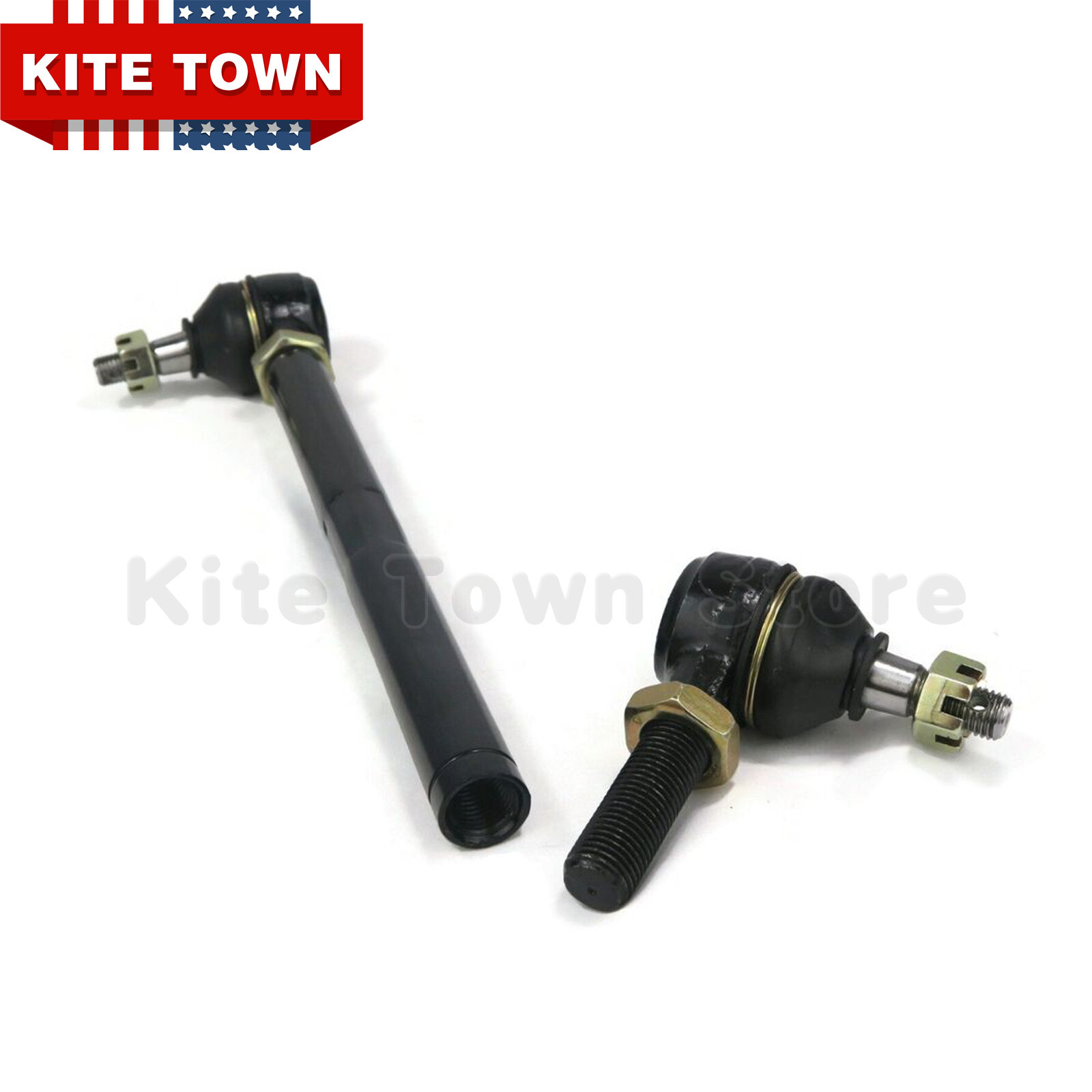 2Pcs Golf Cart Tie Rod Assembly Kit for EZGO TXT Medalist 19942001