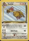 Fearow Uncommon Jungle 36/64 Colorless 1st Edition Pokemon Card