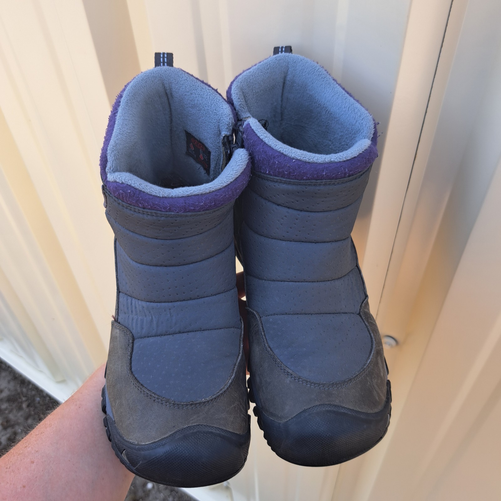 Stivaletti Keen Hoodoo II bassi zip Keen Dry impermeabili scarpa grigia donna taglia 6 5