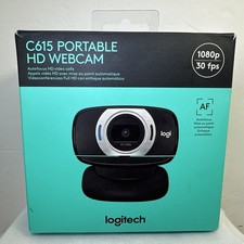 Logitech C615 Portable HD Webcam 1080p 30fps Black Brand New