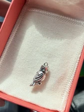 James Avery Sterling Silver Hooty Owl Pendant Charm Retired Rare