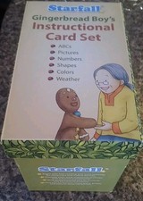 Starfall Gingerbread Boy's Instructional Educational Card Set Reading Math Skill