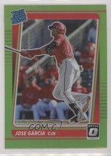 2021 Panini Donruss Optic Rated Rookie Lime Green Prizm Jose Garcia #89 0b3