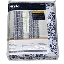 Style Selections Harland Back Tab Blackout Panel 42x84in 1085025 Blue