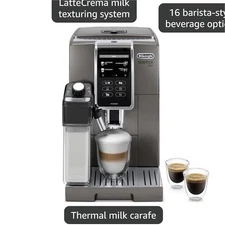 De'Longhi Dinamica Plus ECAM37095TI Silver Espresso Machine