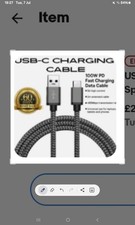 USB C - USB C Phone Charging/Power Cable/High Speed Data Transfer UNIVERSAL