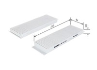 NEU - Bosch 1987435050 Filter, Innenraumluft FüR Hyundai
