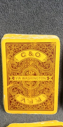 C&O Ry Picture Playing Cards FFV Fast Flying Virginian Washington Antique Set - Picture 3 of 24