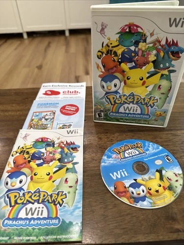 PokéPark Wii: Pikachu's Adventure (Nintendo Wii, 2010). CIB. Tested.