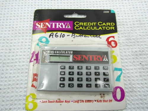 Sentry Credit Card Mini Calculator CA308