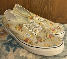 Zapatillas deportivas de lona beige VANS x Disney Winnie The Pooh para hombre EE. UU. 11
