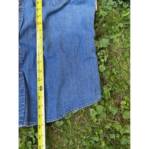 Camicia western vintage anni 90 Wrangler Pearl Snap uomo grande L denim indaco made in USA - Foto 5 di 8