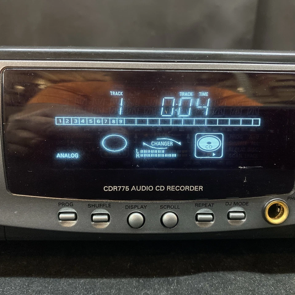 Philips CDR -775 Audio CD Recorder Duplicater Tested Works Great! No Remote - Image 3 of 4