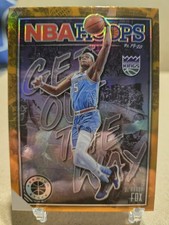 2 De'Aaron Fox 2019-20 Panini Prizm Inserts, Orange Refractor Get Out The Way