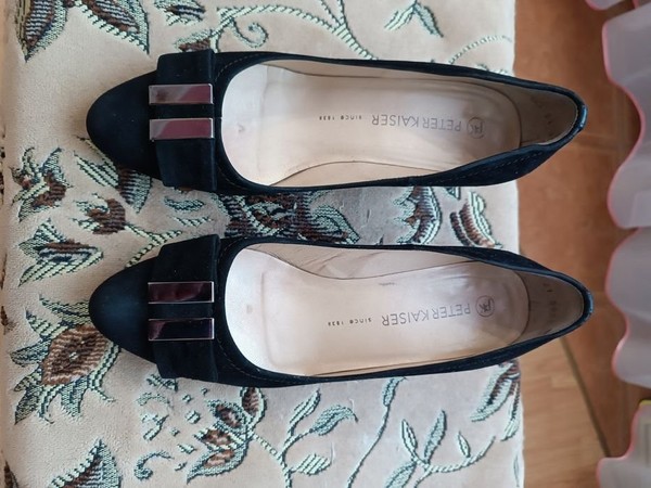 Women Peter Kaiser Heels Black Suede 36