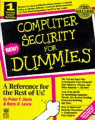 Computer Security for Dummies - Paperback, by Davis Peter T.; Lewis - Very Good