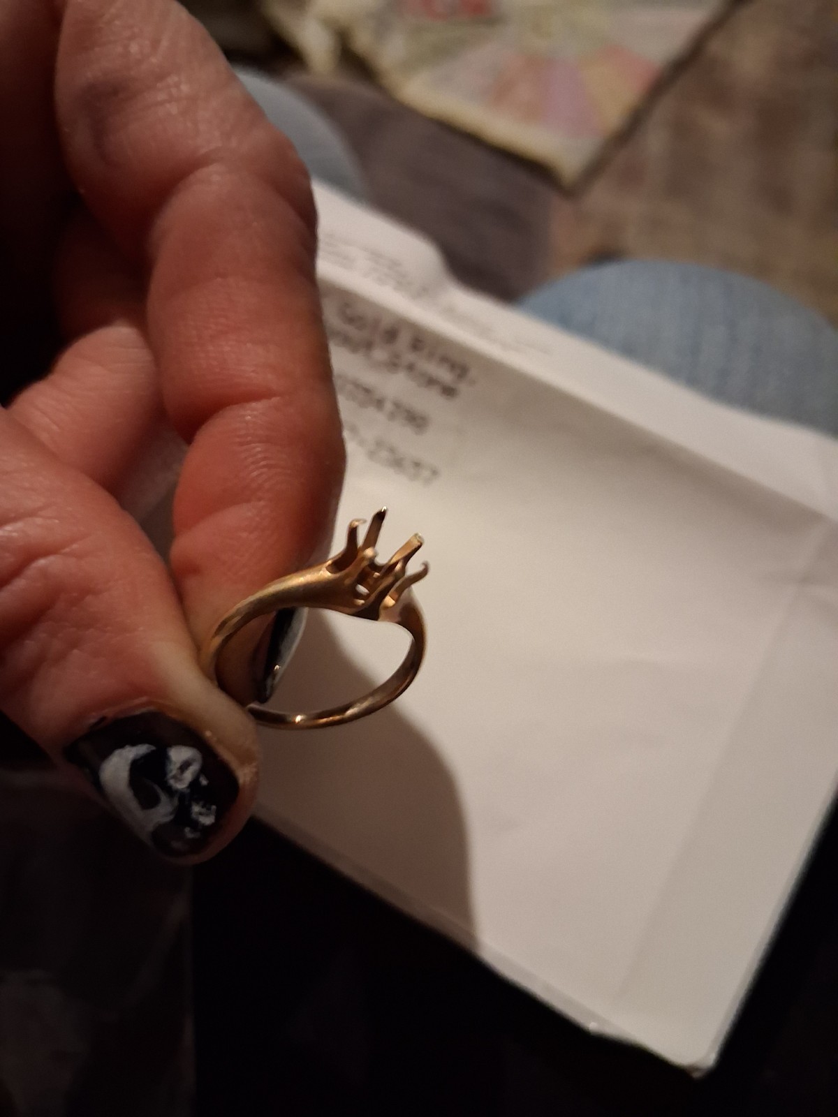 14K Solid Gold Wedding Ring Without Stone Tested - image 2