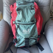 Zaino Jack Wolfskin Beaver Creek zaino borsa da trekking - verde e rosso