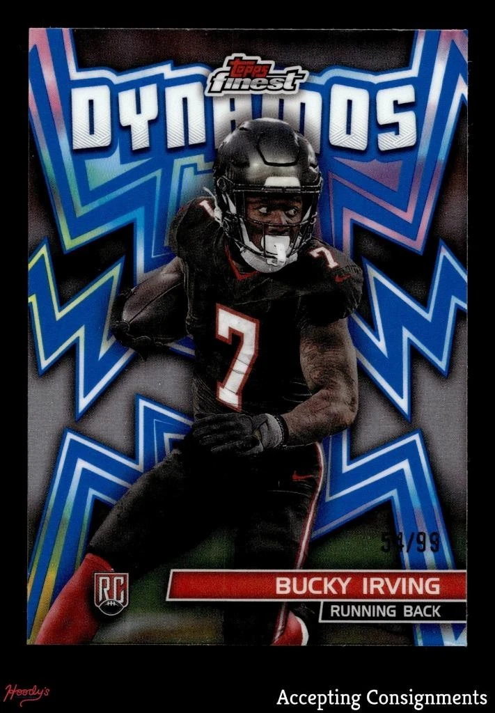 Bucky Irving Topps Finest Dynamos #DYN6 Blue Refractor