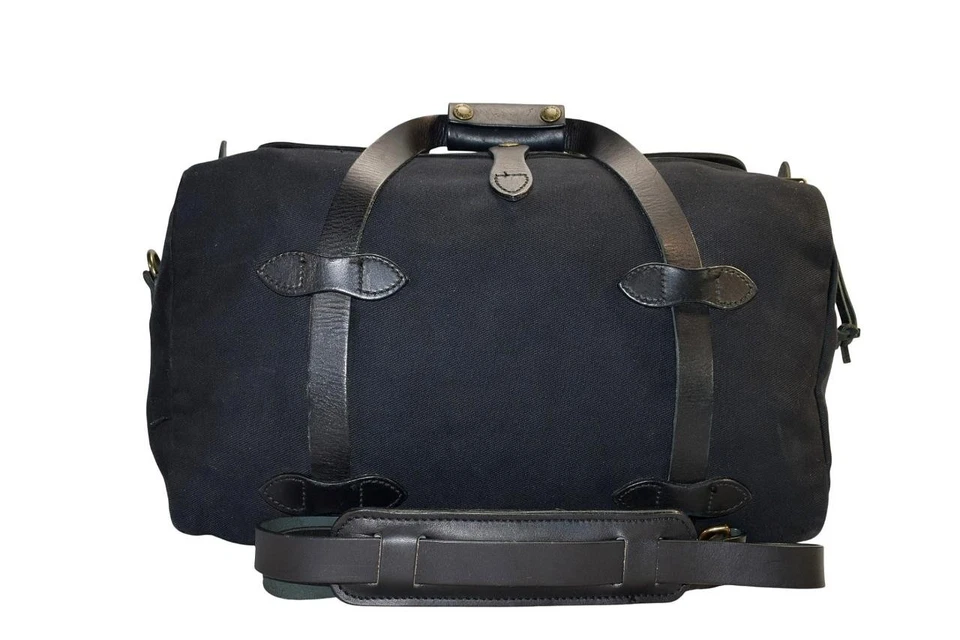 Filson Mint Rugged Twill Black Duffel Bag Style 70220 Carry-on Gym Bag Old Stock - Image 2 of 4