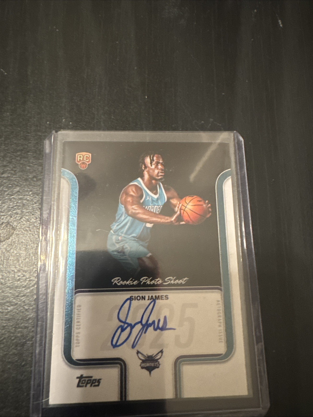 2025-26 Topps Basketball ROOKIE PHOTO SHOOT AUTOGRAPHS Sion James RC SSP