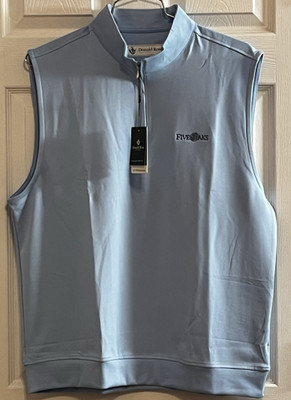 Donald Ross Classic Fit Falkirk Golf Vest, Neptune, Medium, New with Tags