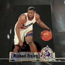 Michael Finley 1995-96 Topps Stadium Club Rookie Card #323 NBA Phoenix Suns. rookie card picture