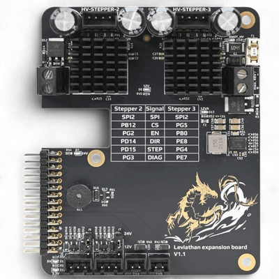 LDO Leviathan Expansion Board PCB mit 2x HT TMC5160 bis 48V für bis zu 9 Schritt