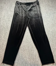 Antthony Originals Women’s Black Stretch Pants Velour Velvet Size XL NWT