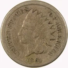 1861 Indian Head Cent G Good Penny 1c Coin SKU:CP1080