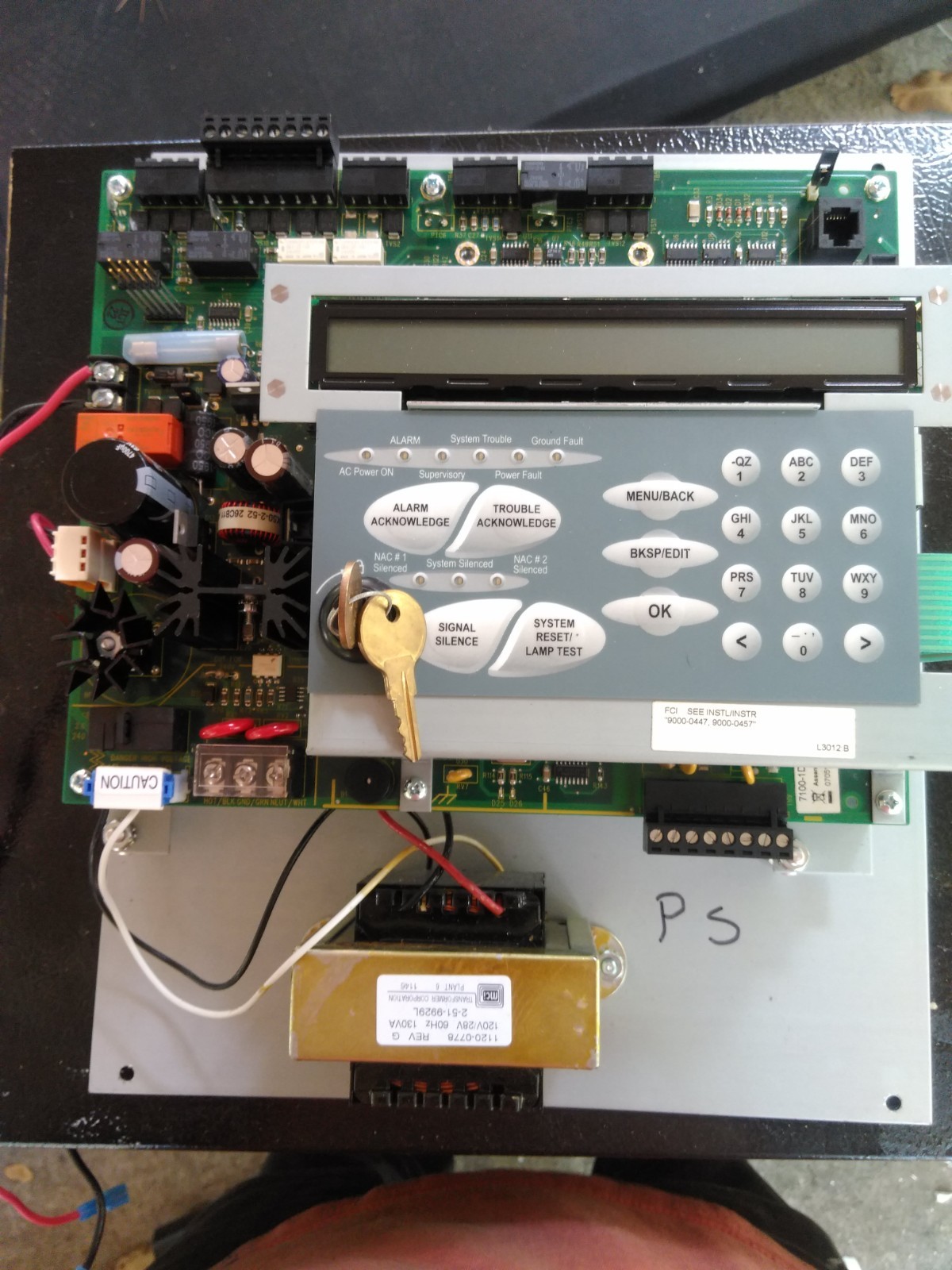 Gamewell-FCI 7100 Series Main PCB Fire Alarm Control Panel Board 9000-0447