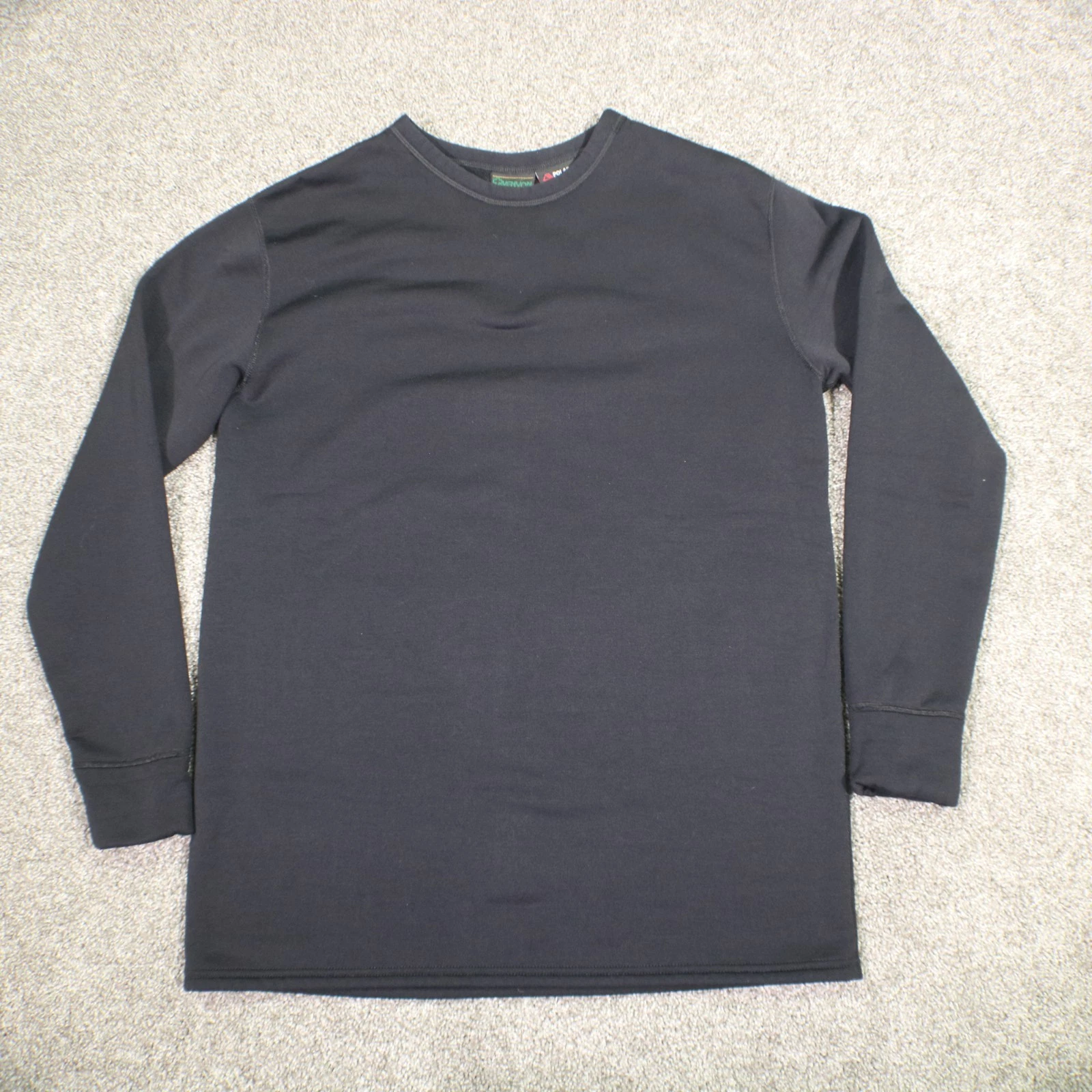Kenyon Polartec Base Layer Thermal Top Womens XL Black Fleece Made USA Pullover