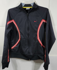 Nike Swoosh Logo Youth Boy's Size Small Retro Windbreaker Track Jacket Pockets