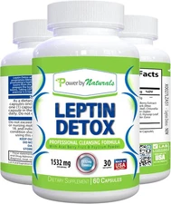 Power By Naturals Leptin Detox Cleanse for Reduce Weight - Natural Gut &... 