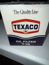 Vintage Texaco T - 16 Nos Oil Filter Sealed Box Gmc 305 V6 Others 1960s Chevy Vintage Texaco T - 16 Nos Oil Filter Sealed Box Gmc 305 V6 Others 1960s Chevy