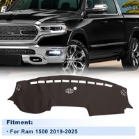 Dashboard-Abdeckung FüR Ram 1500 2019-2025 Ohne Hud Kunstleder Braun