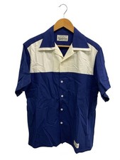 WACKO MARIA Tokyo Paradise Bicolor Short Sleeve Shirt M NVY