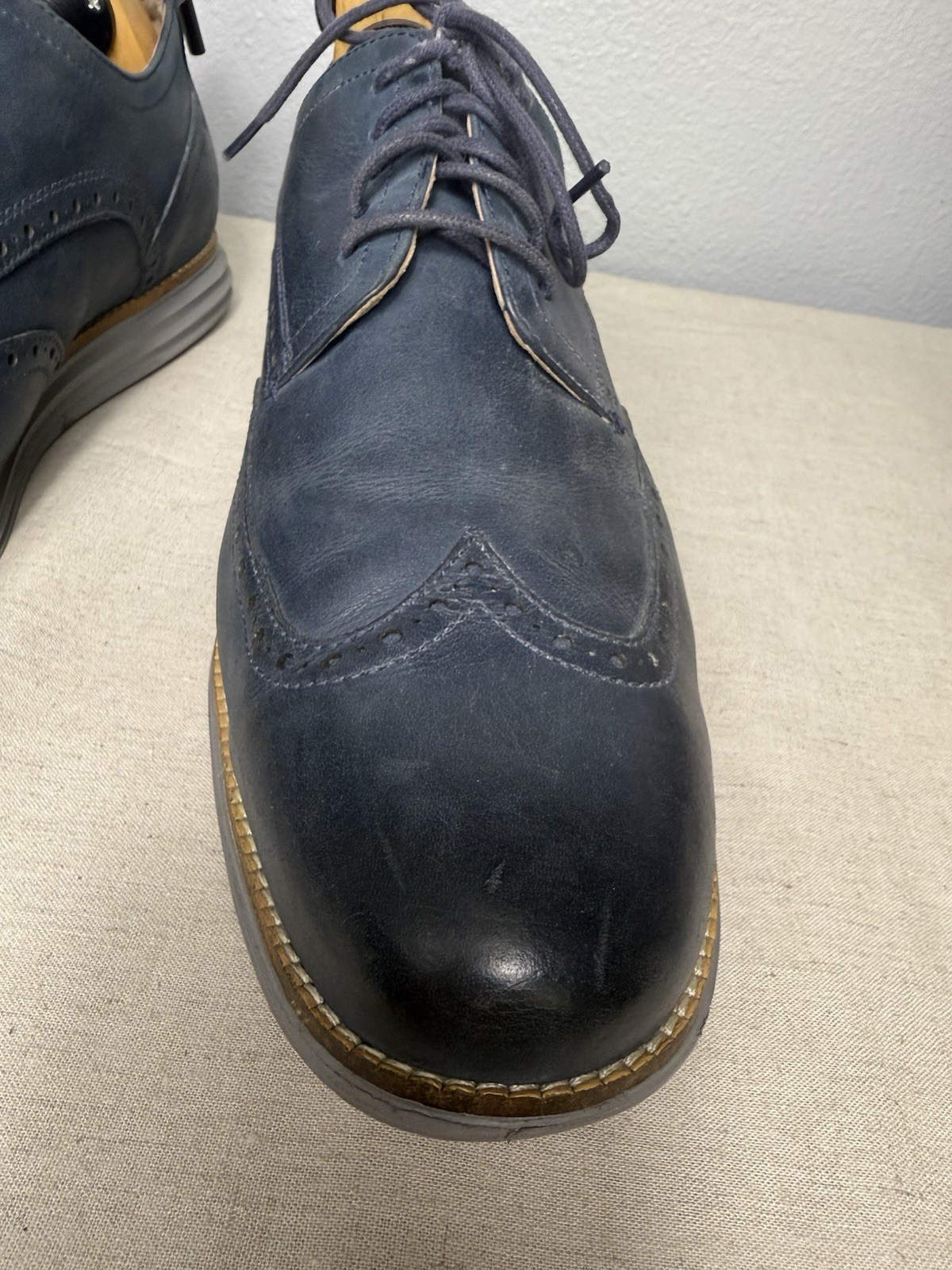 SAOLA Scarpe Oxford Cole Haan Original Grand da uomo taglia 13 M a coda di rondine C26473 ottime condizioni