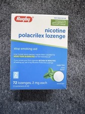 Rugby Nicotine Polacrilex Lozenge 2MG 72 ct Mint Flavor Exp 08/27 Sugar Free