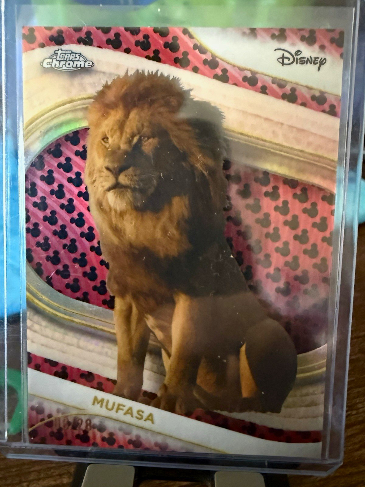 2025 Topps Chrome Disney The Lion King Mufasa 08/28 Mickey Print 